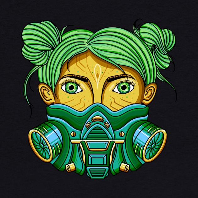 Gas mask Quarantine T-Shirt by nataliesnow24